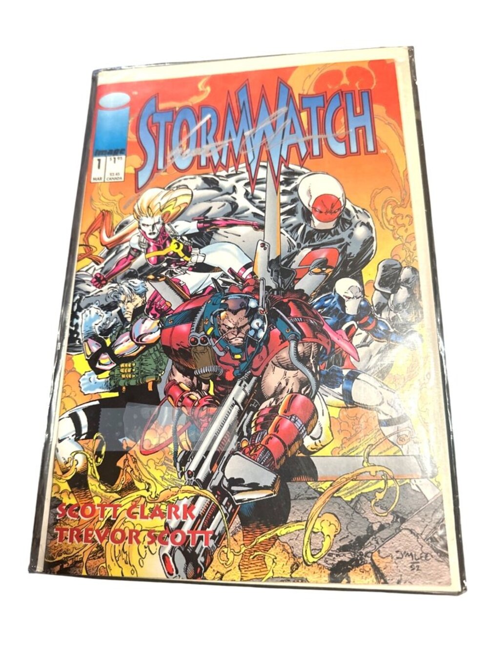 Stormwatch #1 March 1993 Image Comics Signed By Artist Scott Clark
